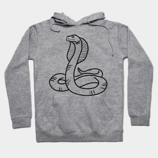 Stick figure cobra snake Hoodie